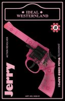 Spielzeugpistole Jerry Revolver pink 8 Schuss