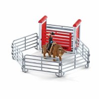 schleich Farm World Bull riding mit Cowboy