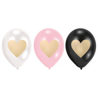 Balloons Everyday Love 6er Pack, Latex, 28 cm