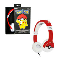 Pokémon Kopfhörer rot/weiß für Kinder