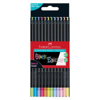 Buntstifte Black Edition dreikant 12er Neon+Pastel