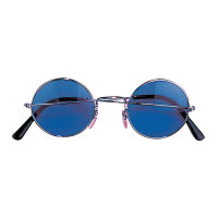 Brille blaue Gläser Einheitsgröße