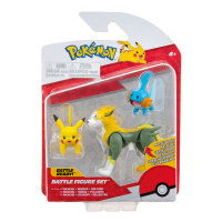 Pokémon Battle Figurenset Mudkip Pikachu Boltund