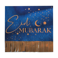 Servietten Eid Mubarak marineblau/gold