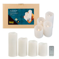 Idena LED Kerzen 4er gestuft Fernbedienung für...