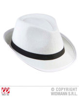 Weißer Gangster-Hut aus Filz