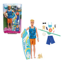 Barbie Surf-Puppe Ken & Hund Accy