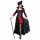 Damenkostüm Vampir Lady Kleid mit Mantel, Gr.S