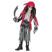 Kinderkostüm Skelett Pirat Hose Gr. 116