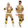 Kostüm Trainingsanzug goldene Totenköpfe Gr. XL