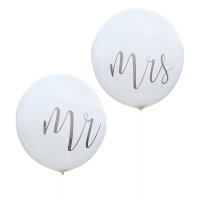 Luftballons Mr. and Mrs.