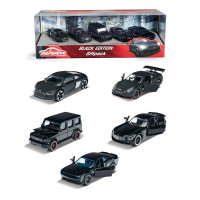 majorette Black Edition Cars Geschenkpack 5teilig