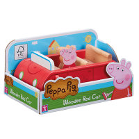 Peppa Pig Holzauto mit Peppa Pig Holzfigur