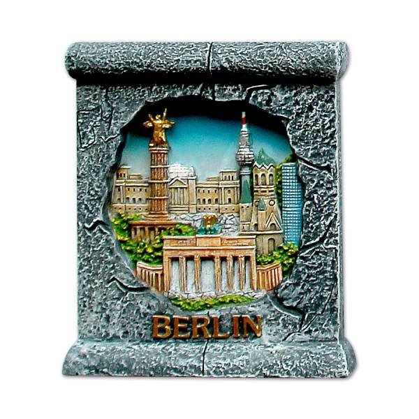 Magnet Berliner Mauer mit Gebäuden