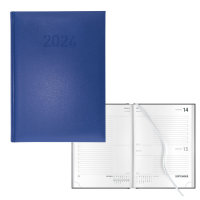 Idena Buchkalender 2024 A5 Basic blau FSC-Mix