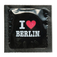 Kondom I Love Berlin schwarz