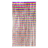 Folienvorhang 200x100cm Regenbogen metallic