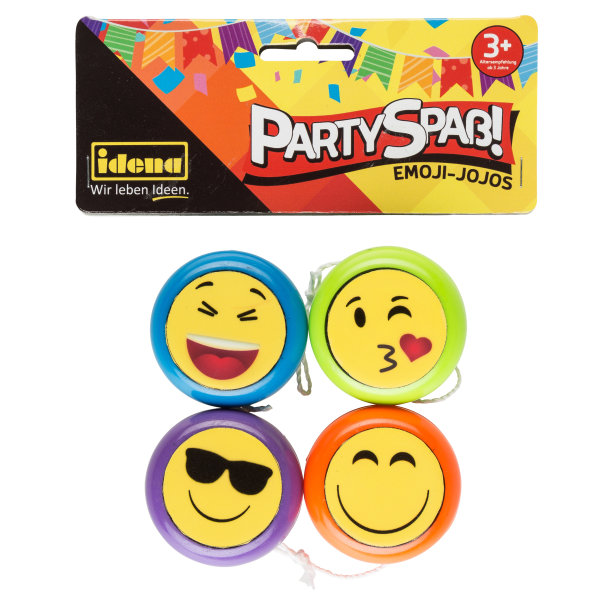 Idena Partyspaß Emoji Jojos 4 Stück