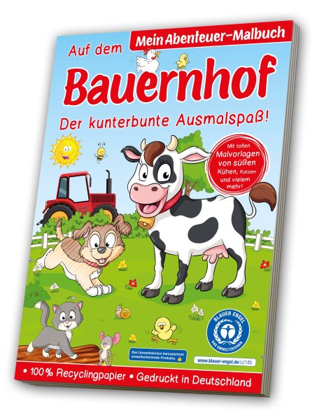 Mein Abenteuer Malbuch Auf dem Bauernhof