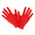 Handschuhe rot One Size für Erwachsene