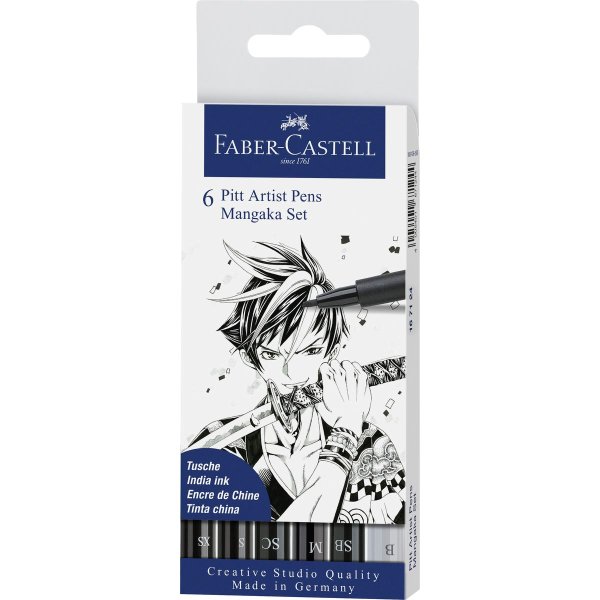 Pitt Artist Pen Set Mangaka 6teilig