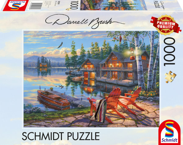 Puzzle Seeufer am Loon Lake New York 1000 Teile