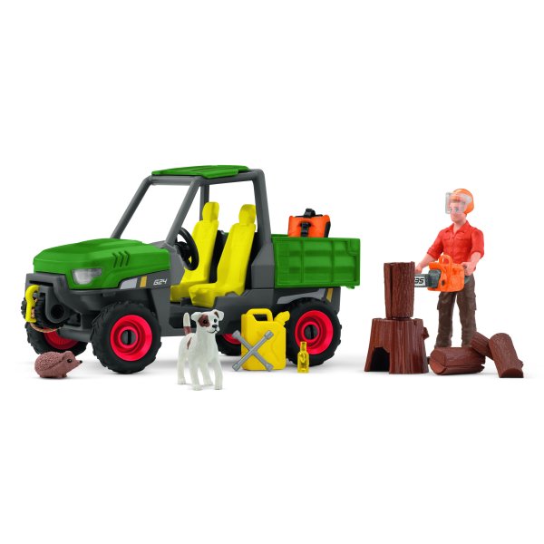 schleich Farm World Waldbauer mit Fahrzeug