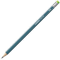 Bleistift HB pencil 160 mit Radierer petrol