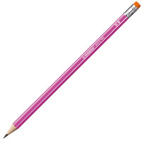 Bleistift HB pencil 160 mit Radierer pink