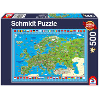 Puzzle Europa entdecken 500 Teile