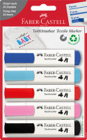 Textilmarker 5er 1-5mm 5 Farben Blister