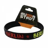 Gummi Armband Berlin rot/gelb