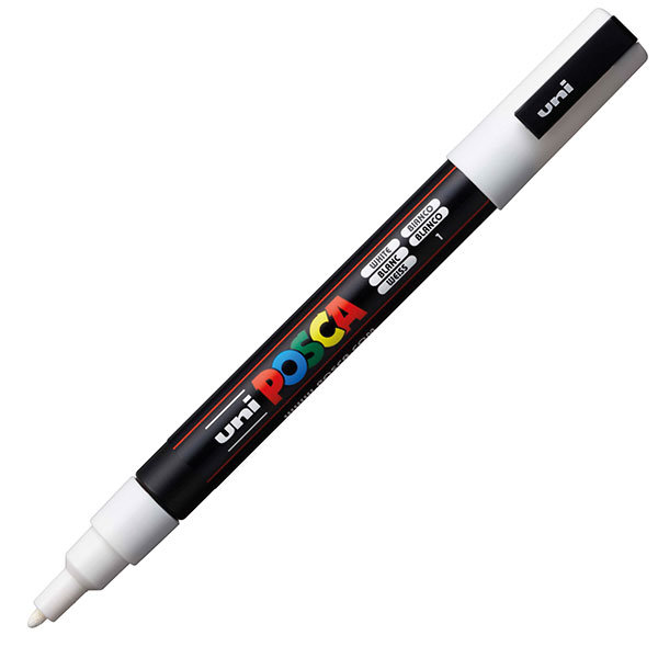 Marker uni POSCA PC-3M 0,9-1,3mm weiß