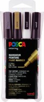 Marker uni POSCA PC-3M 0,9-1,3mm 4 Farben Etui