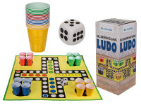 Trinkspiel Ludo 90x90cm mit Spielbrett
