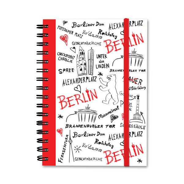 Spiral-Notizbuch Berlin weiß