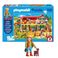 Playmobil Puzzle 100er Bauernhof mit Spielfigur