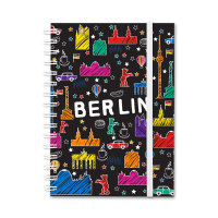 Spiral-Notizbuch Scribble Berlin schwarz
