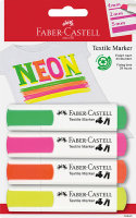Textilmarker 4er 1-5mm 4 Neonfarben