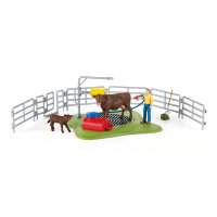 schleich Farm World Kuh Waschstation