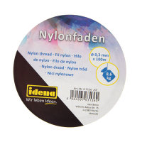 Idena Nylonfaden Spule 0,3mmx100m transparent