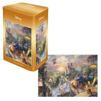 Schmidt Puzzle 500 Teile Beauty and the Beast Nostalgie-Tin