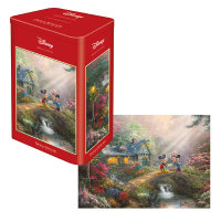 Schmidt Puzzle 500 Teile Mickey und Minnie Nostalgie-Tin