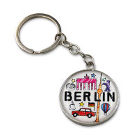 Schlüsselanhänger Berlin weiß