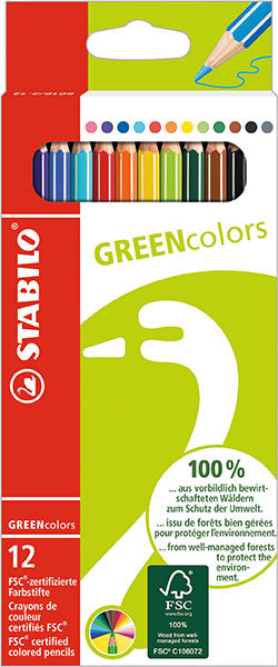 Buntstifte GREENcolors 12er Etui