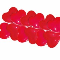 Luftballons Herz 20cm rot 10er