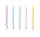 Geburtstagskerzen Pastel Rainbow, 10 Stück