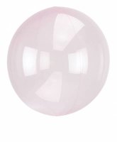 Folienballon Clearz Crystal Light pink rund