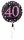 Folienballon Sparkling 40 D43cm pink/schwarz
