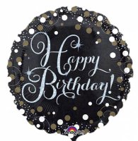 Folienballon Happy Birthday Sparkling